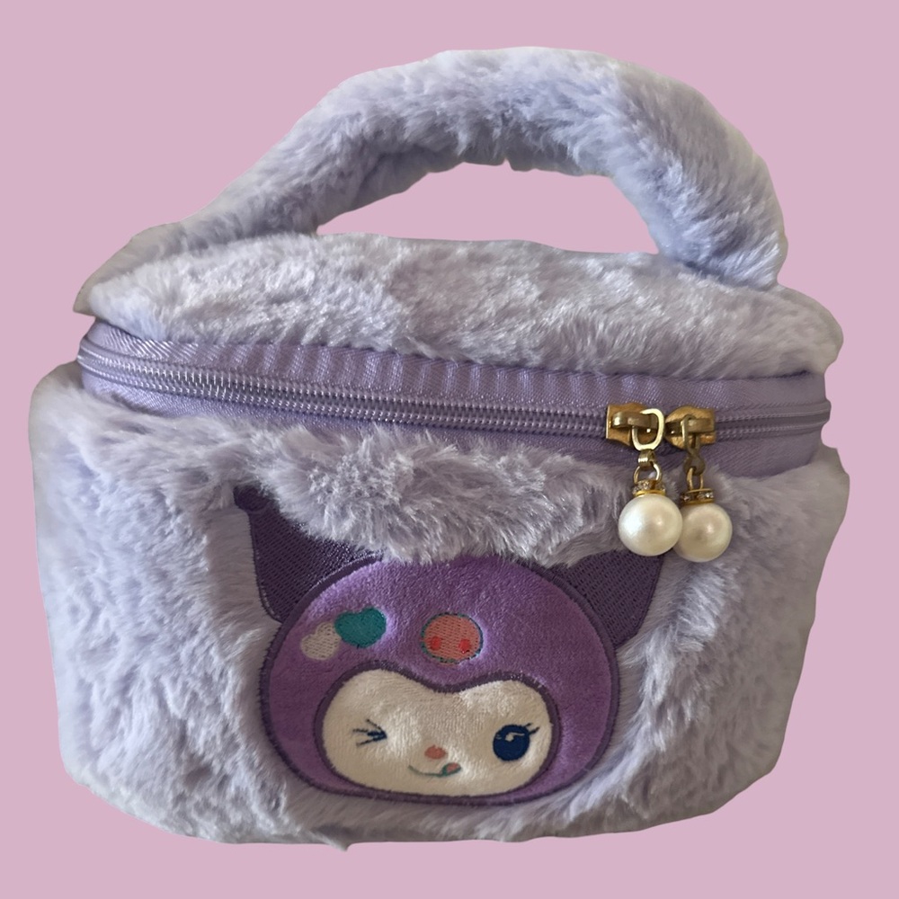 Charming Lilac Plush Kids Bag